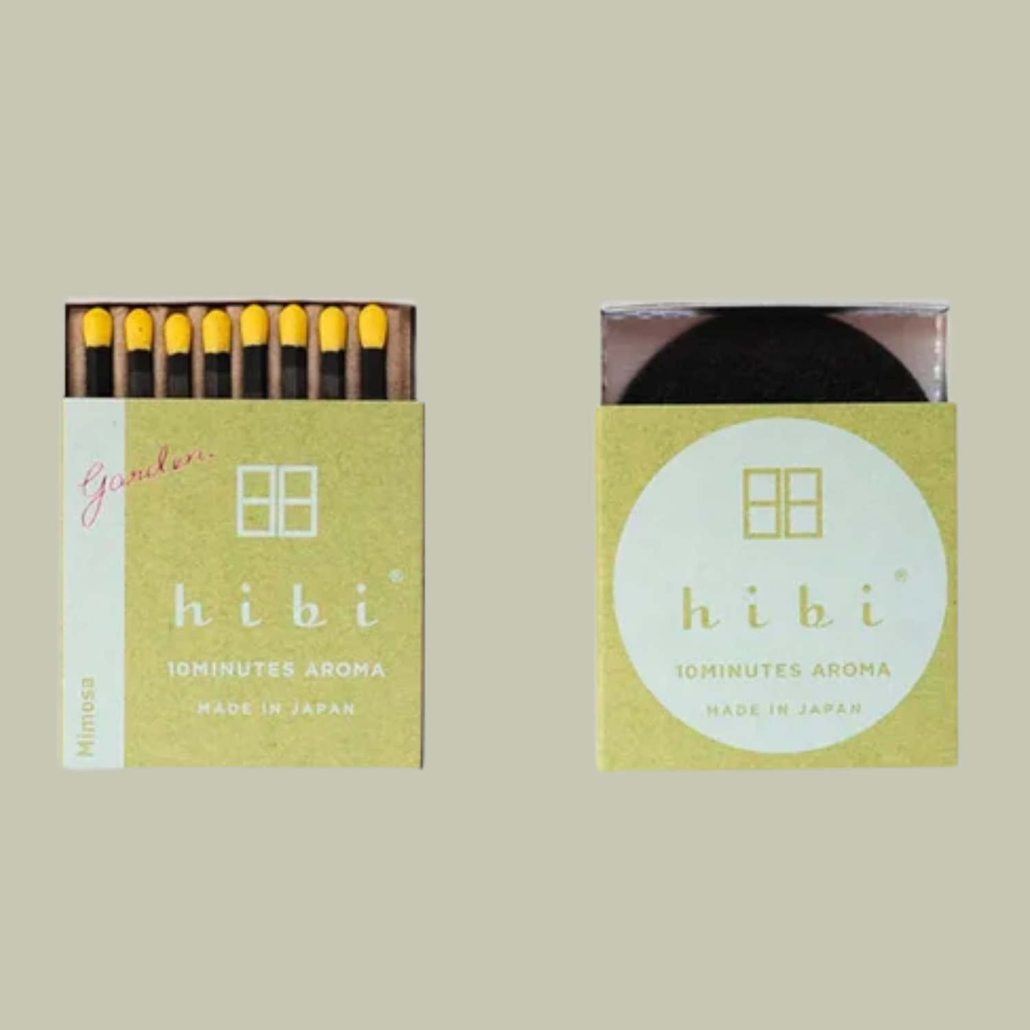 A box of scented yellow matches