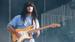 Mark Speer of Khruangbin performs live on stage during the 2025 BottleRock festival at Napa Valley Expo on May 25, 2025 in Napa, California