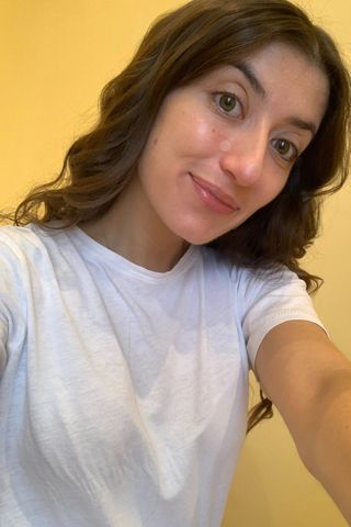 Zoe Anastasiou wearing ZitSticka Goo Getter acne patches