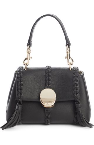 Mini Penelope Leather Crossbody Satchel