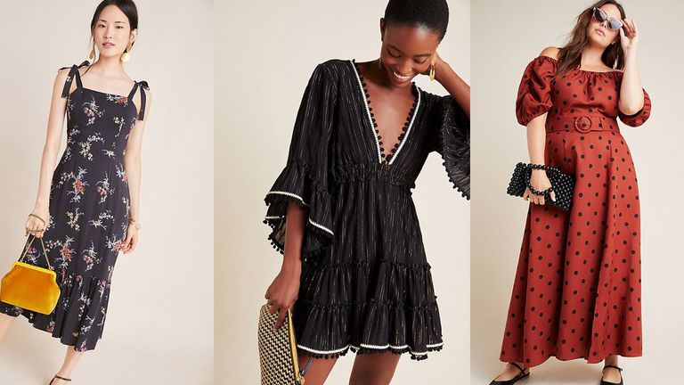 Clothing, Dress, Black, Fashion model, Day dress, Fashion, Shoulder, Sleeve, Cocktail dress, Fashion design,