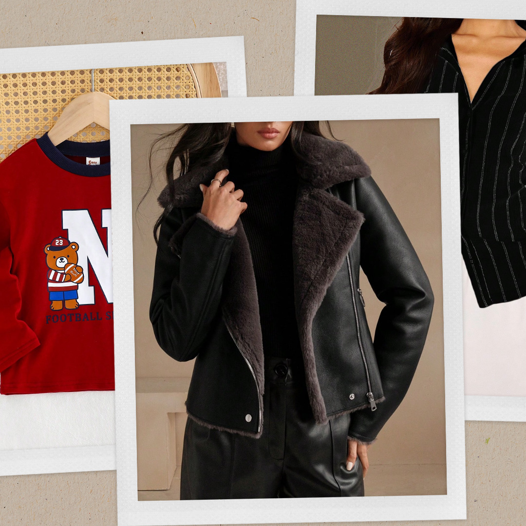 Collage Image of Affordable Holiday Gifts and Clothing Picks From SHEIN