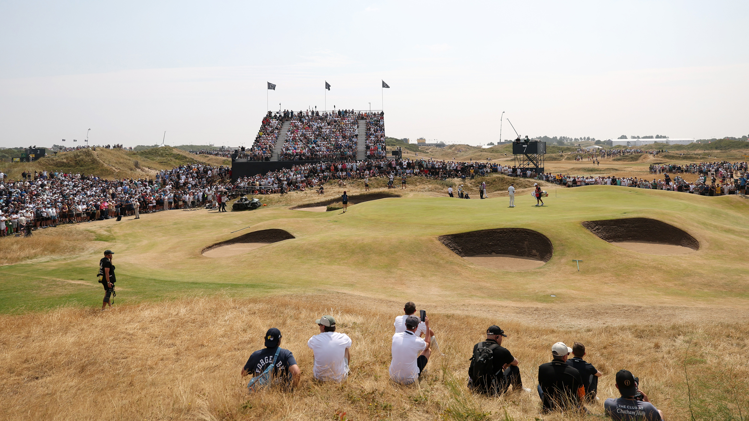 A view of the 7th green during the 154th Open Championship