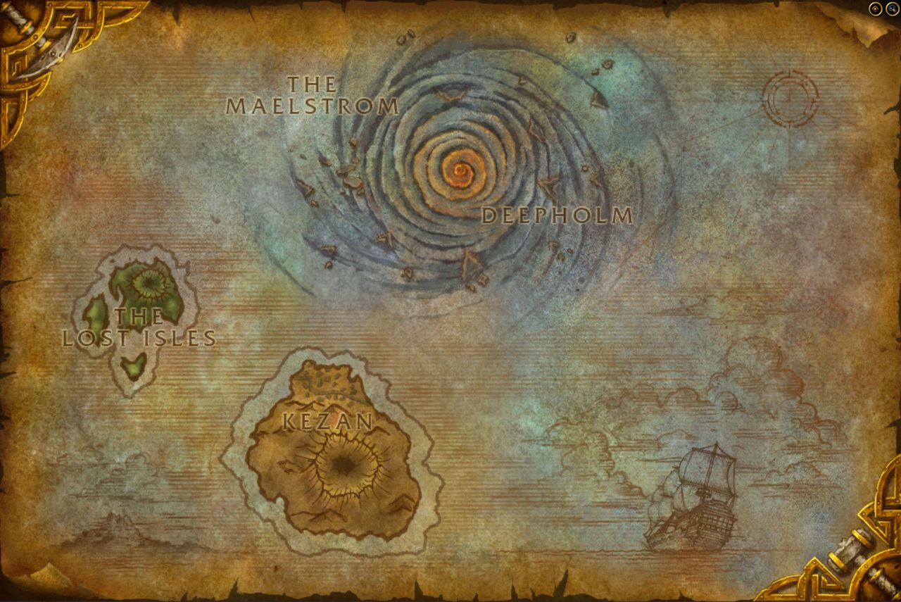 WoW Cataclysm map