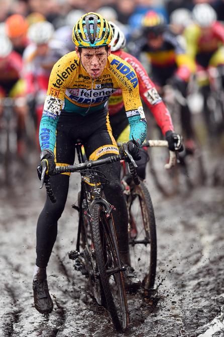 Tom Meeusen in the mud at Bpost Bank Trofee Azencross.
