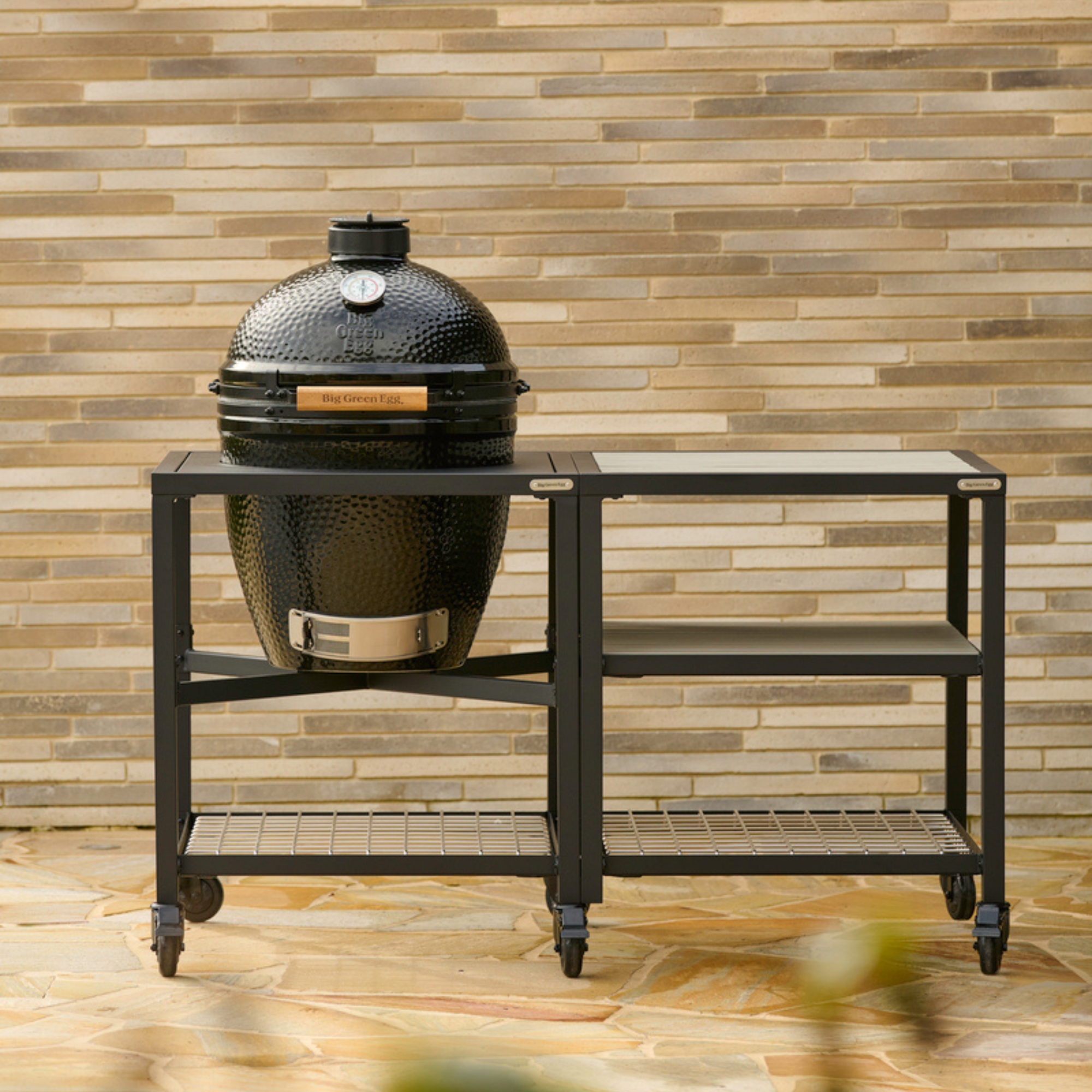 Big Onyx Egg in outdoor kitchen.