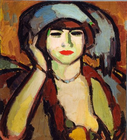 Beads, Paris, 1910, oil on board, 19¾in by 18in, by John Duncan Fergusson (1874–1961), Tate Collection.