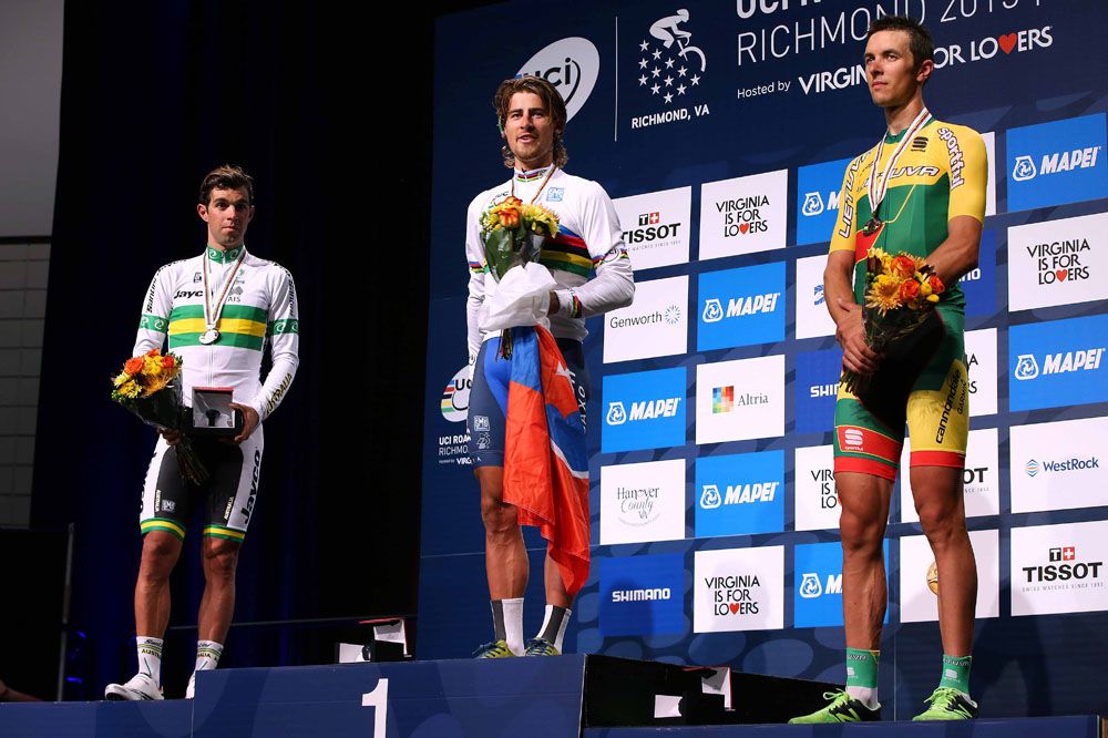 World Championships men's podium