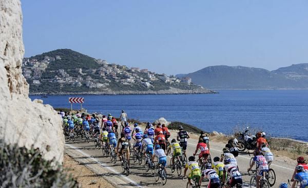 The Tour of Turkey peloton enjoyed spectacular scenery during stage six.
