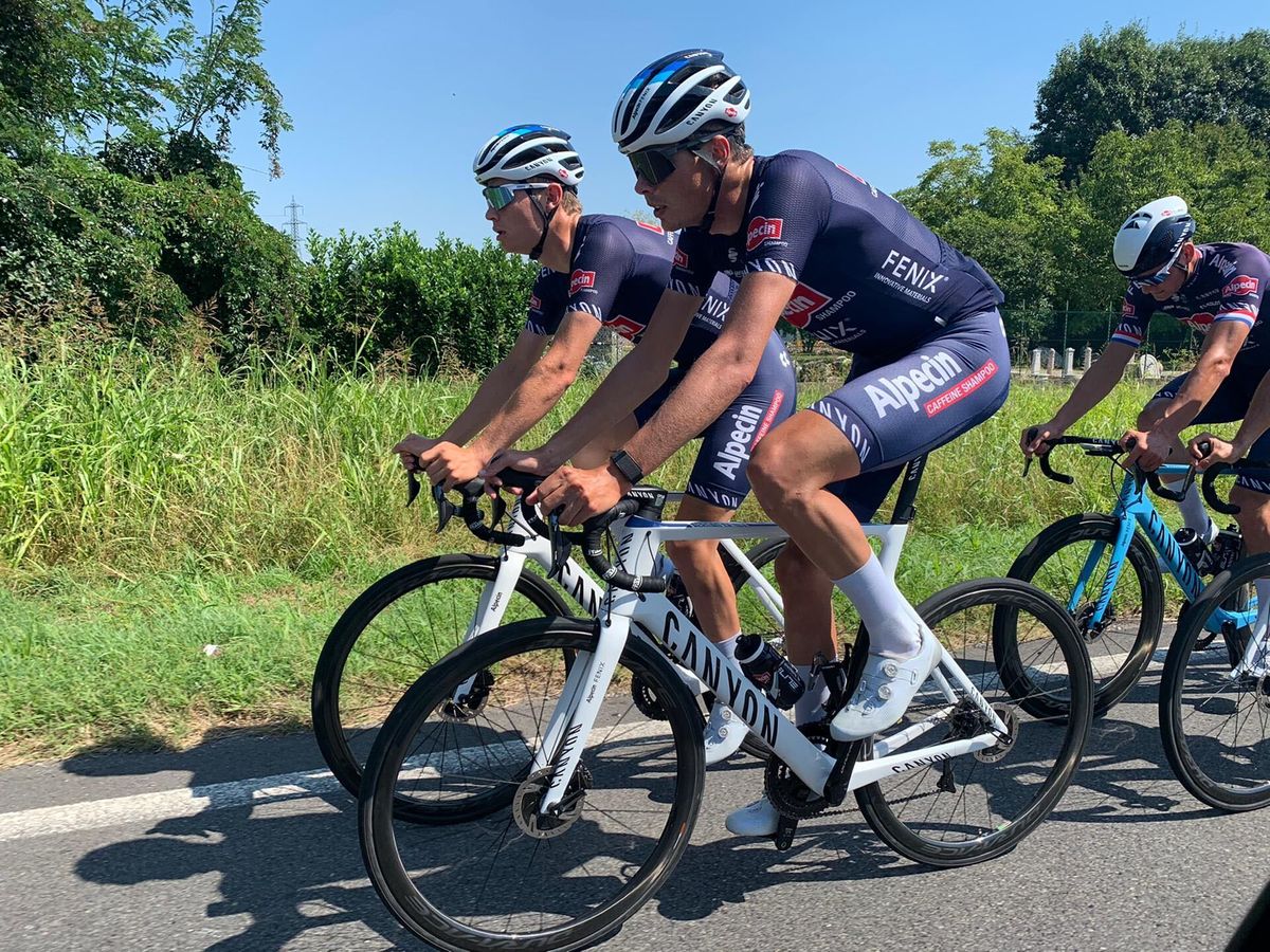 Mathieu van der Poel and his Alpecin-Fenix teammates preview the Milan-San Remo route for 2020
