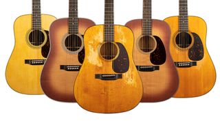 Some of Martin's new-for-2023 acoustic guitars