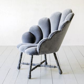 Ariel grey velvel shell chair, £795, grahamandgreen.co.uk