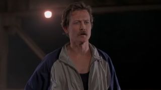 Robert Patrick with a mustache in Cop Land