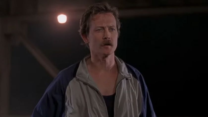 Robert Patrick with a mustache in Cop Land