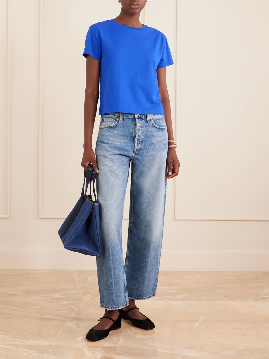 AGOLDE, Arc Mid-Rise Wide-Leg Jeans