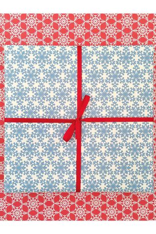 Snowflake gift wrap, 50x70cm, £12 for 6 sheets, Elvira Van Vredenburgh Designs, elviravvdesigns.com.
