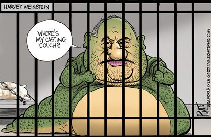 Editorial Cartoon U.S. Harvey Weinstein Star Wars Jabba the Hutt sexual harasser jail casting couch