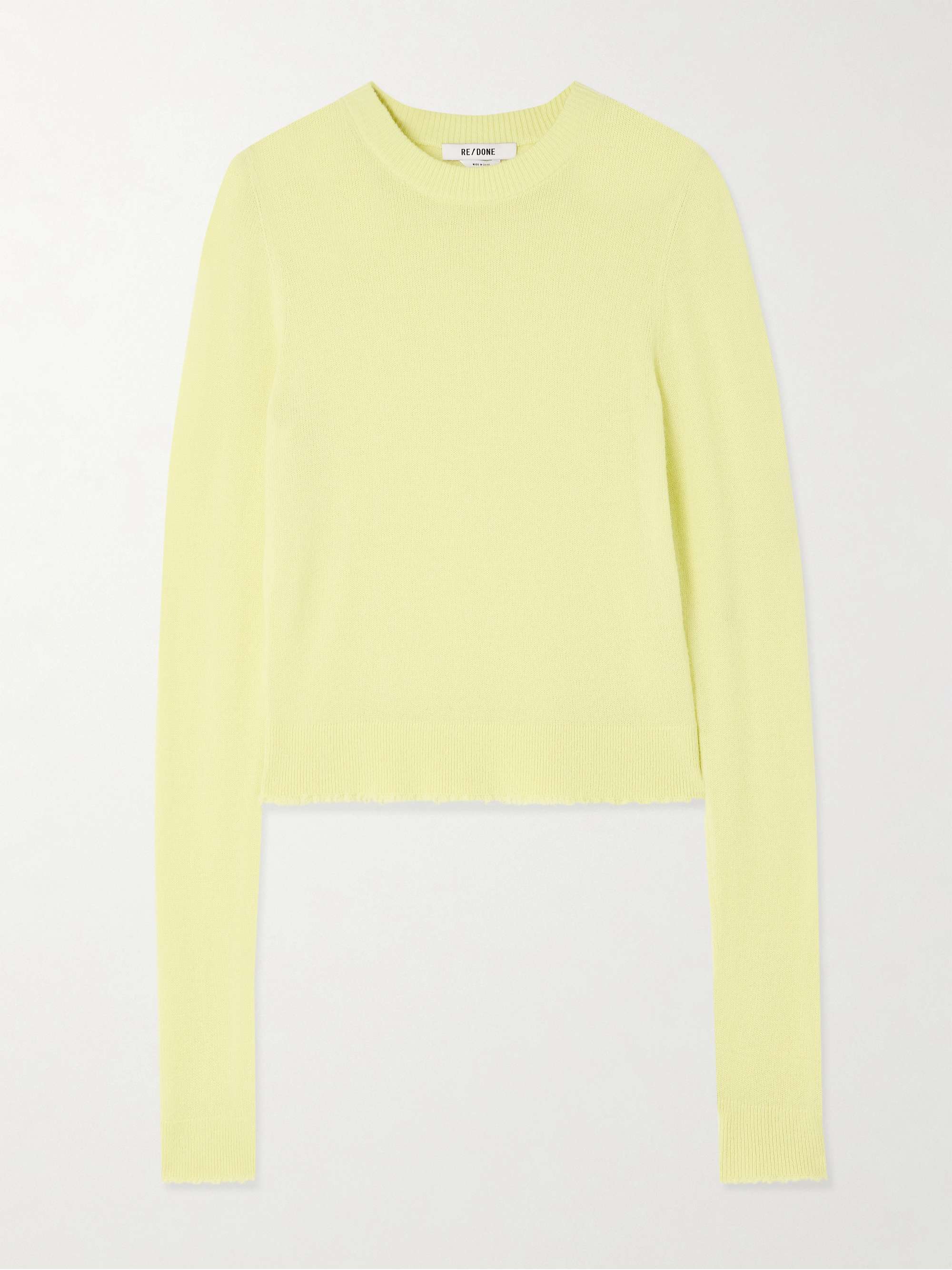 Frayed Cashmere Sweater