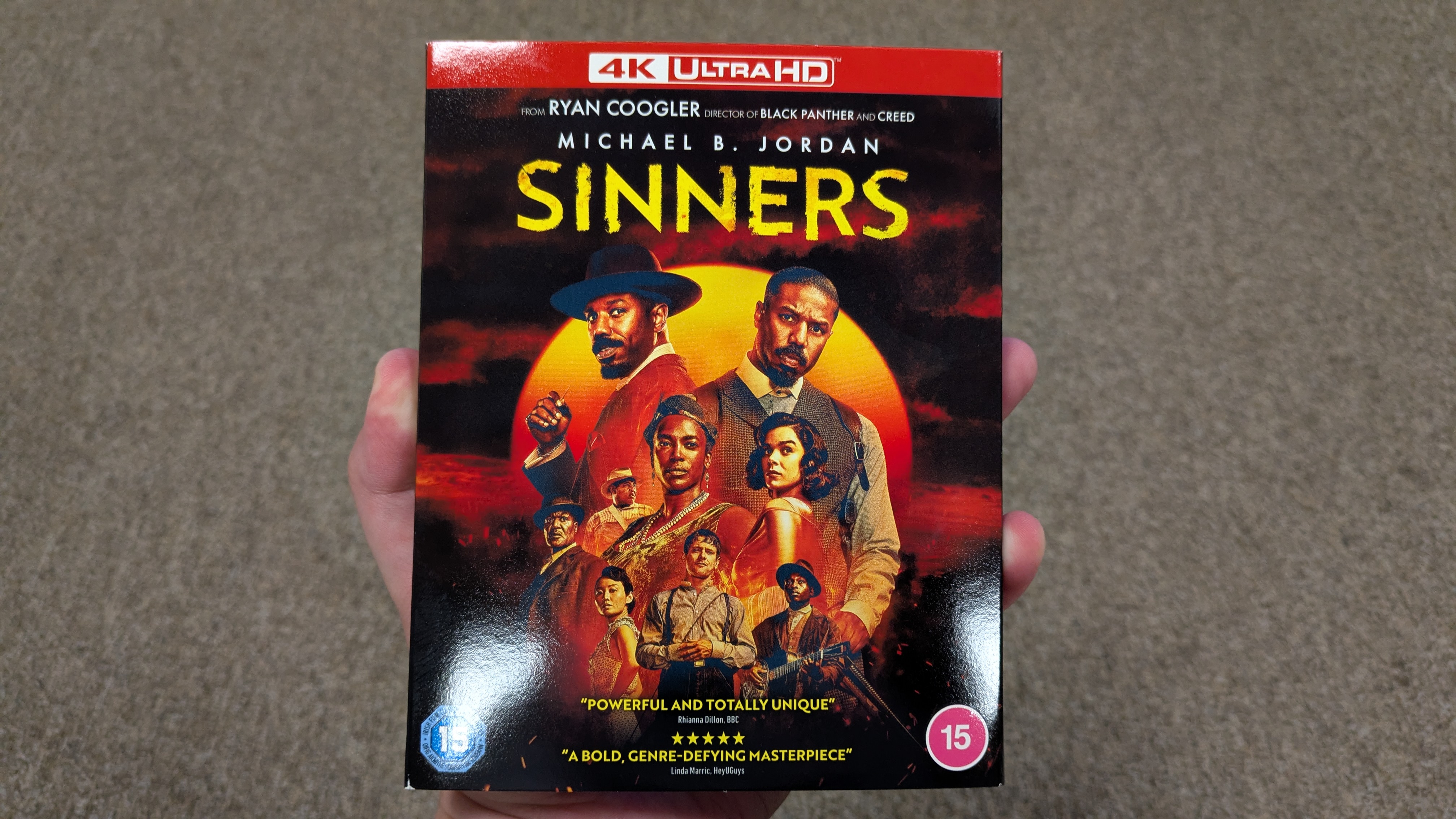 Sinners 4K Blu-ray case