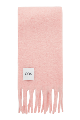 Cos Fringed Brushed-Mohair Scarf (Was $135) 