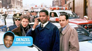 (L-R) Annette Bening, Denzel Washington and Tony Shalhoub in "The Siege" (1998)