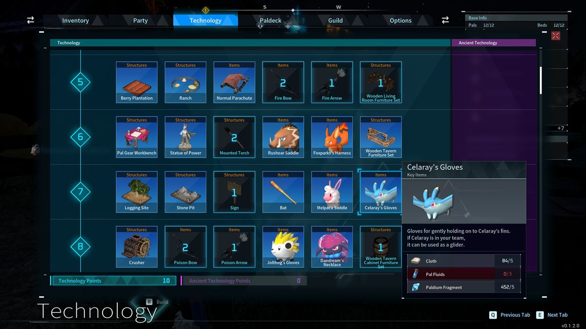 Palworld best Pals - Celaray's Gloves
