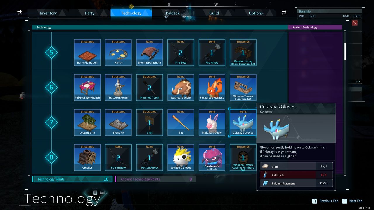 Palworld best Pals - Celaray's Gloves