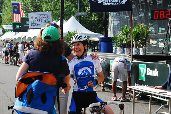 Jeannie Longo was on hand to race for Team Colleen.