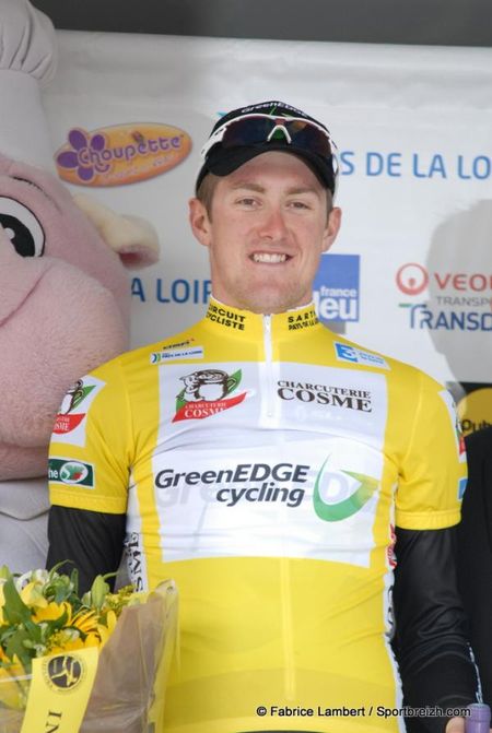 Luke Durbridge (GreenEdge) claimed the leader's jersey with his winning time trial