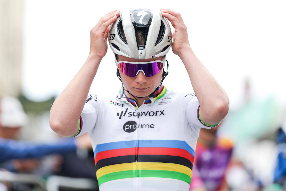 Picture by Alex Whitehead/SWpix.com - 06/06/2024 - Cycling - UCI Women's World Tour - Lloyds Bank Tour of Britain Women - Stage 1: Welshpool to Llandudno, Wales - Lotte Kopecky of Team SD Worx-Protime