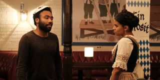 Donald Glover and Zazie Beetz on Atlanta