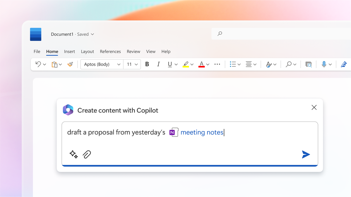 The new Microsoft 365 Copilot UI in Microsoft Word