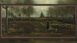 In March 2020, during this Van Gogh painting was stolen from a Dutch museum during a Covid-19 lockdown. Vincent van Gogh, The Parsonage Garden at Nuenen in Spring, 1884, Groninger Museum, loan from Municipality of Groningen.