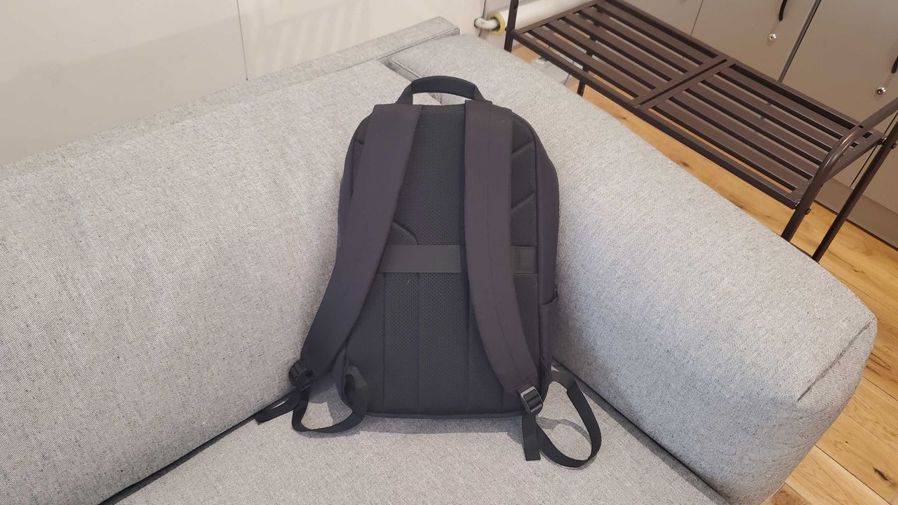 a black laptop backpack