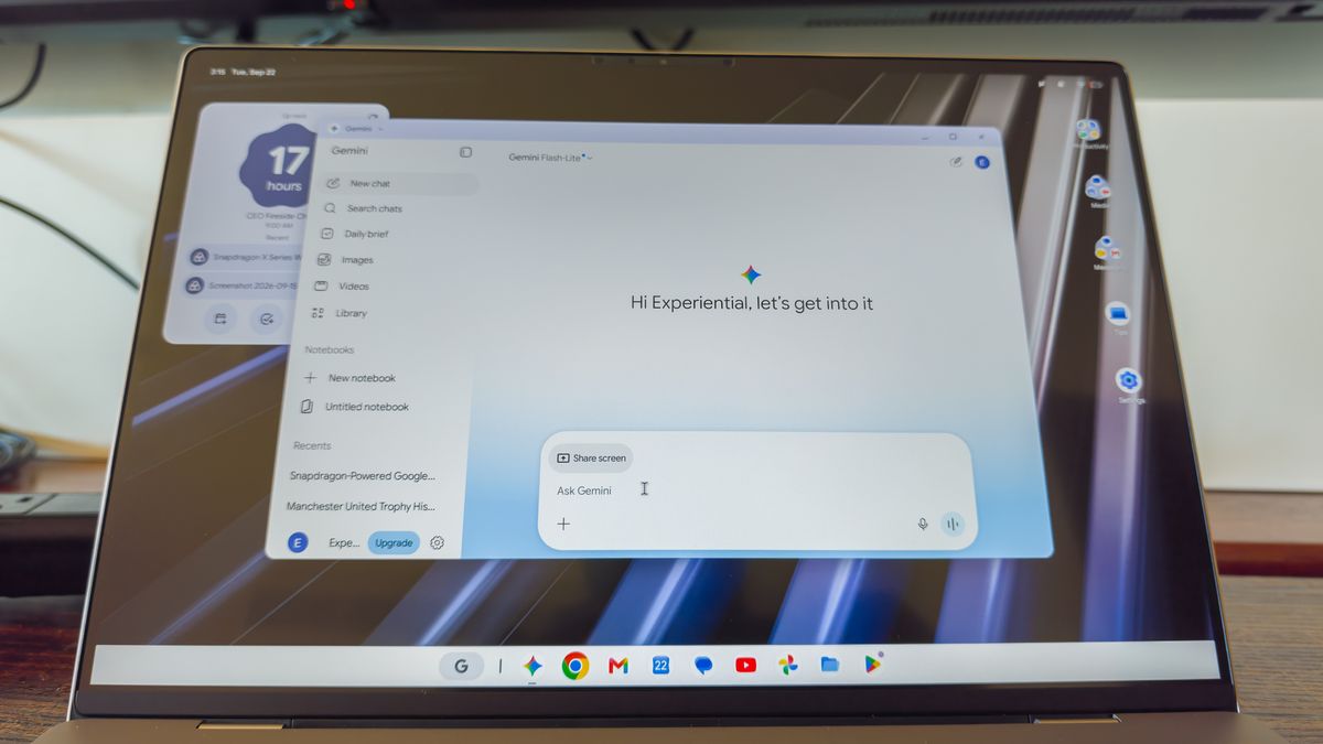 Gemini on a Googlebook