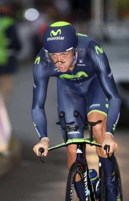 Alex Dowsett (Movistar) on his way to third place