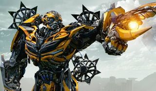 BUMBLEBEE raises blaster TRANSFORMERS