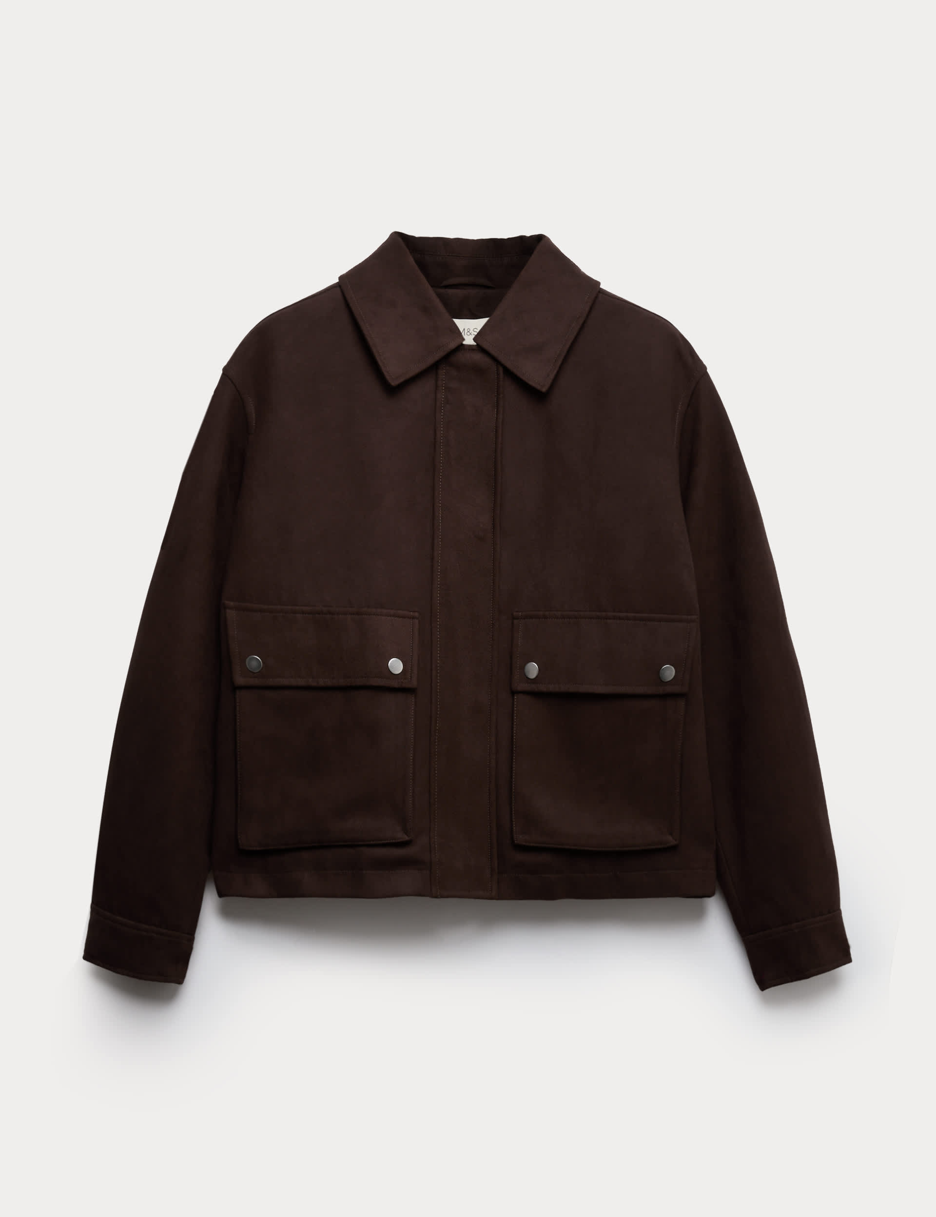 Suedette Trucker Jacket