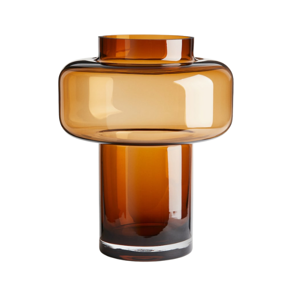 Tall Tiered Glass Vase