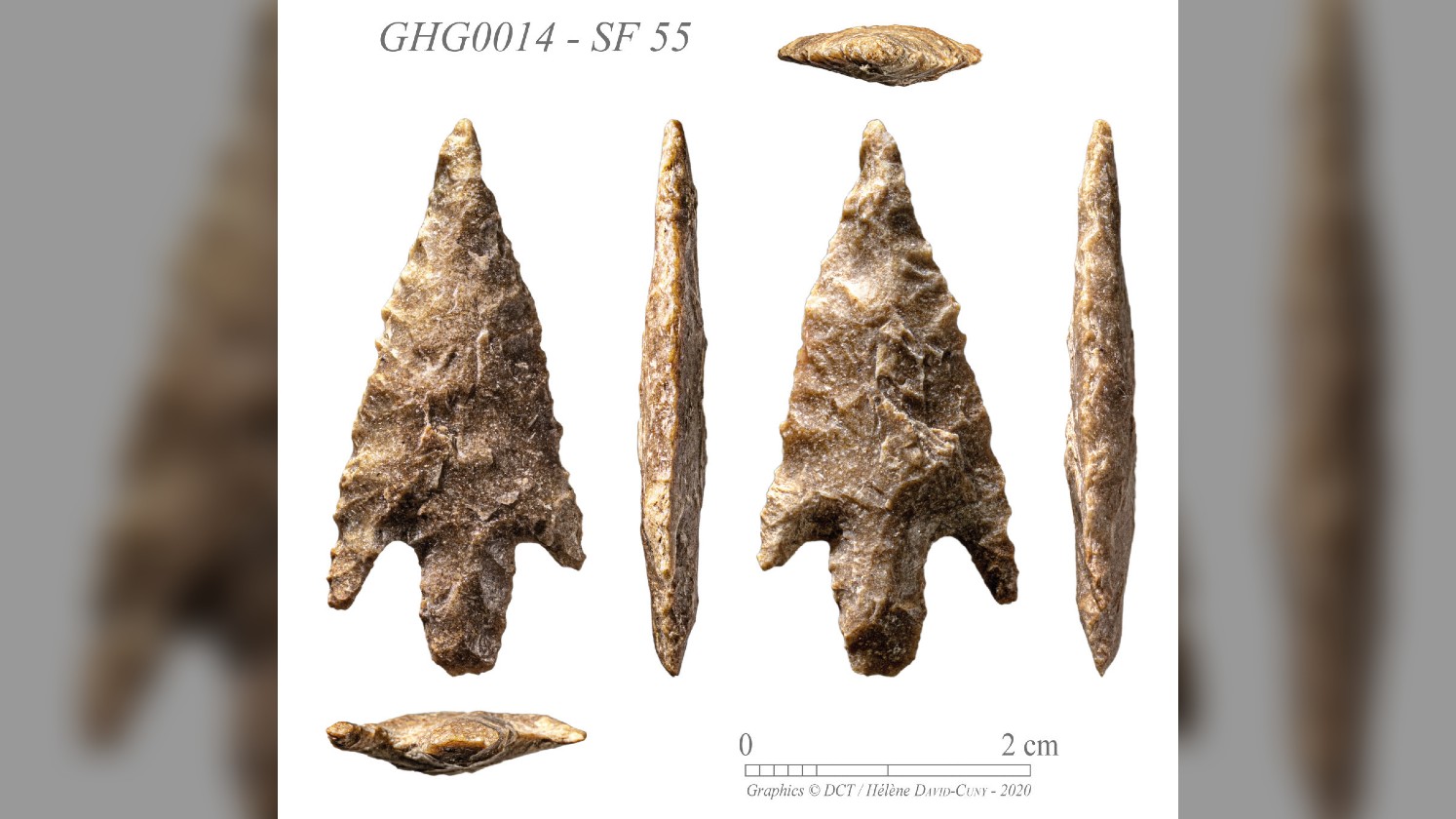 The stone arrowheads found on Ghagha