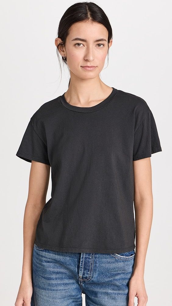Perfectwhitetee Harley Cotton Boxy Crew Tee