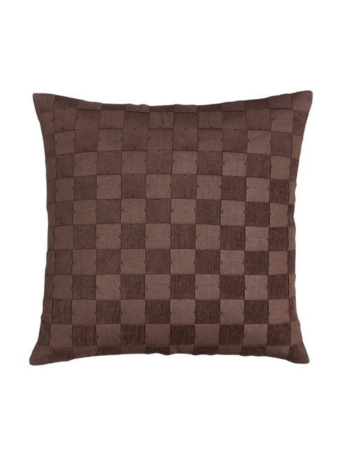 Tonal Checkerboard Throw Pillow Cover