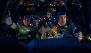 Buzz Lightyear and crew in "LIghtyear."