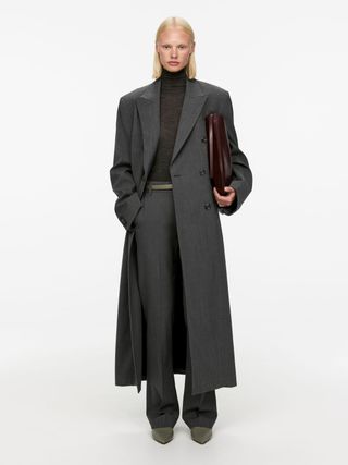 Oversized Double-Breasted Coat