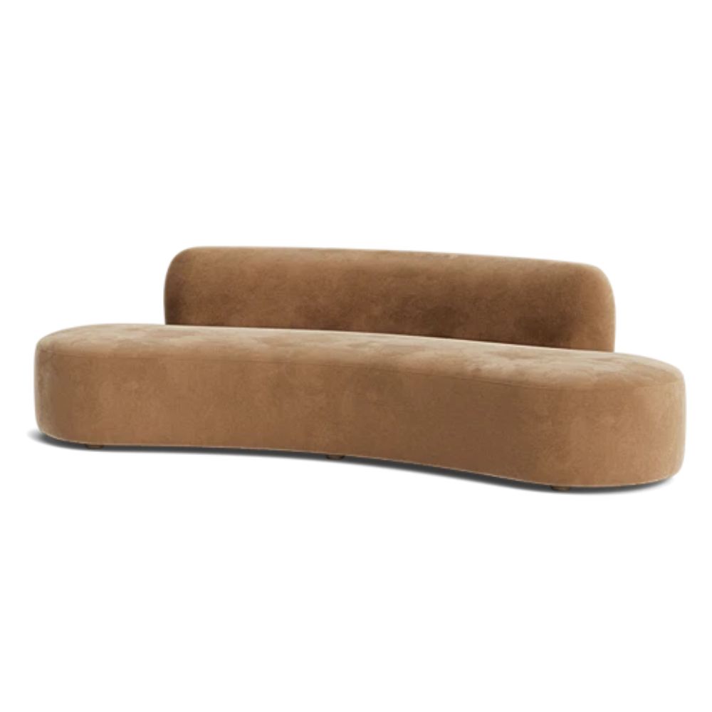Cara Caramel Vintage Velvet Sofa