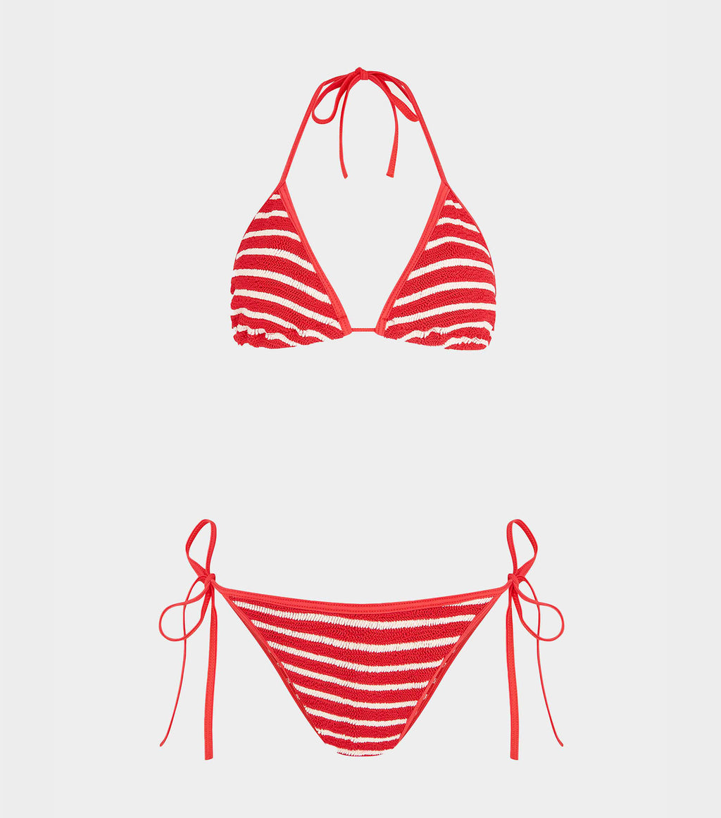 Gina Bikini - Red/white Stripe