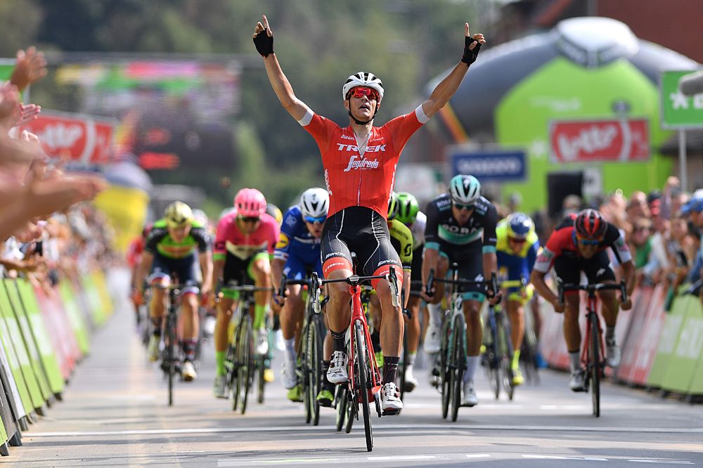 Jasper Stuyven (Trek Segafredo) claims stage 4 of the BinckBank Tour