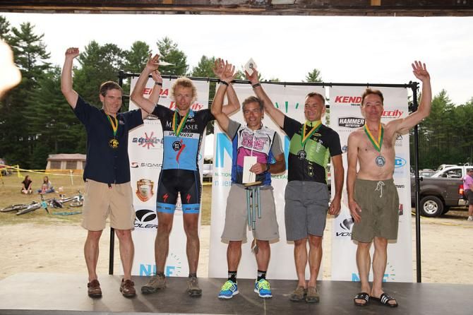 Masters men Hampshire 100 podium