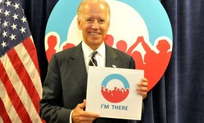 Vice President Joe Biden visits the Democratic National Convention Committee headquarters in Charlotte, N.C.
