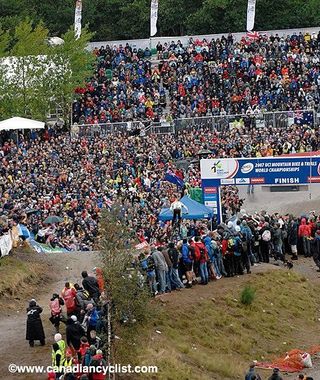 A large crowd headed to Fort William for the worlds